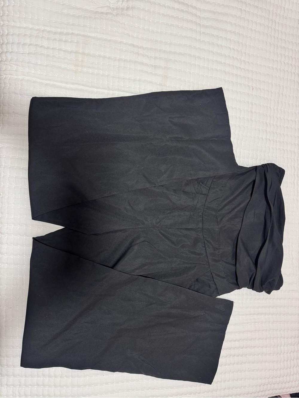 PrettyLittleThing Black Strapless Jumpsuit with Draped Bust